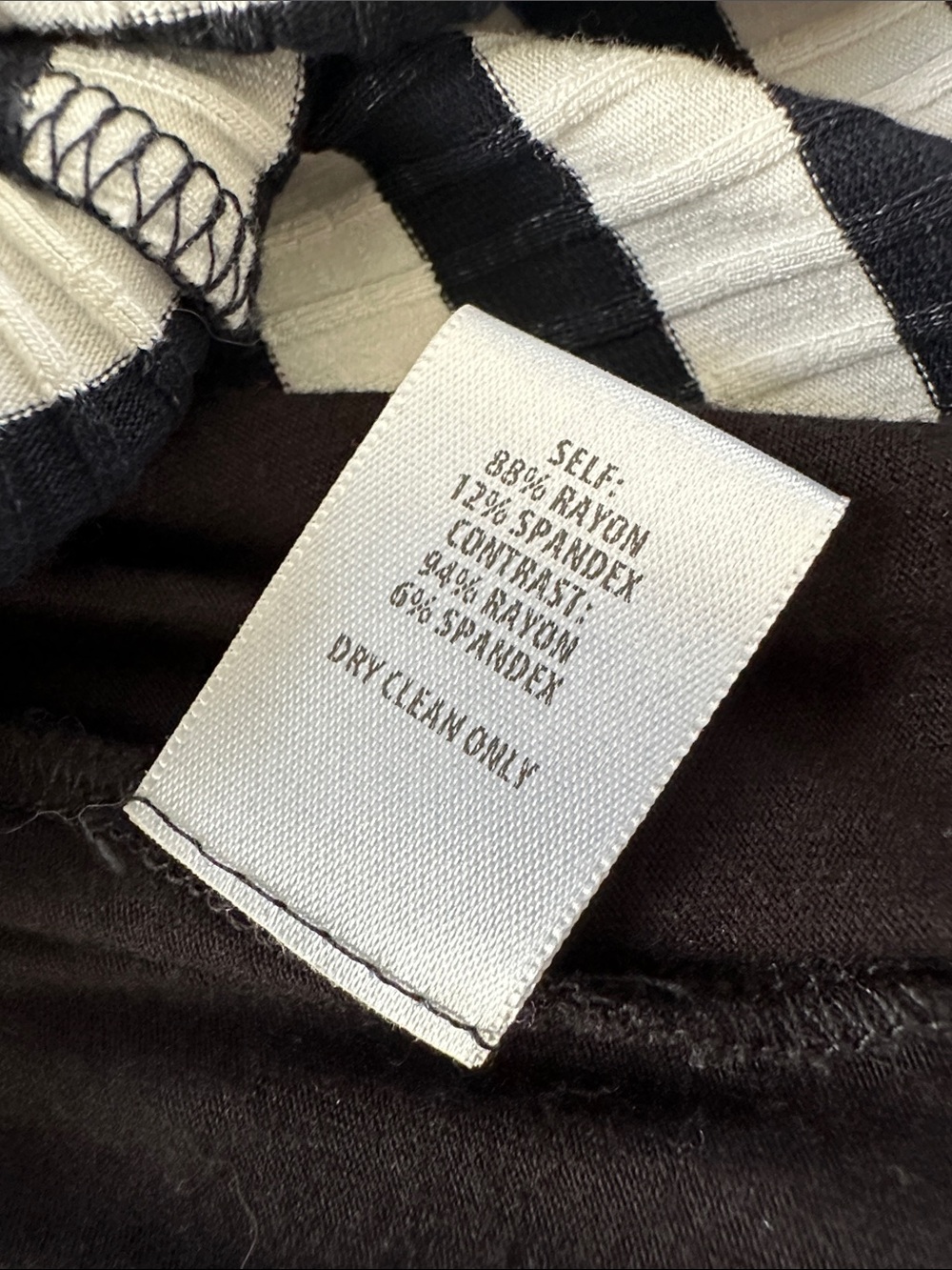 Bailey 44 Black & White Striped Wrap Dress - Picture 6 of 9